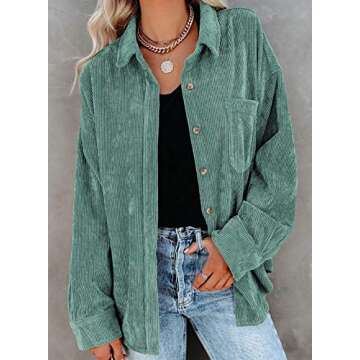 Stylish Women's Corduroy Button Down Shirt for Every Occasion