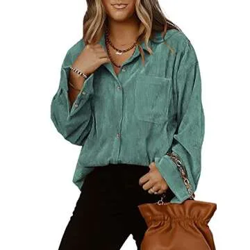 Stylish Women's Corduroy Button Down Shirt for Every Occasion