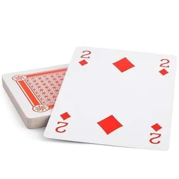 Juvale Extra Large Playing Cards - 8x11-inch Full Oversized Jumbo Print Deck for Poker, Bridge, Casino Game Nights, (54 Cards)