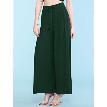 LL WB1485 Women's Stylish High Waisted Palazzo Pants