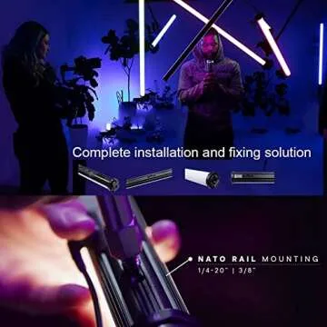 Aputure Amaran T2C RGBWW LED Tube Light 2500K to 7500K,Support APP and DMX Control (T2C 20W 23.6inch/60CM)