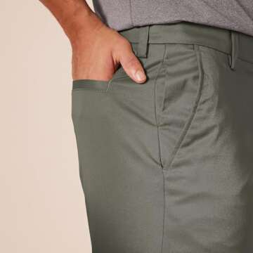 Amazon Essentials Men's Classic-Fit Golf Pants - Olive