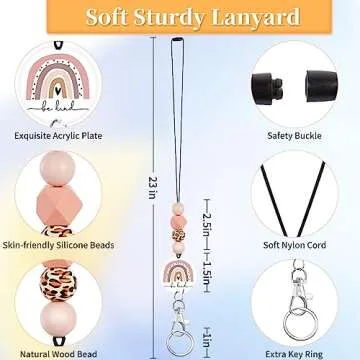 Plifal Stylish Adjustable Teacher Lanyard for ID Badge