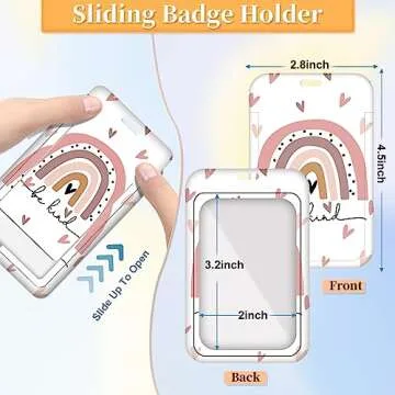 Plifal Stylish Adjustable Teacher Lanyard for ID Badge