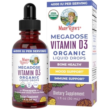 MaryRuth Organics Vitamin D3 Liquid Drops - 4000 IU