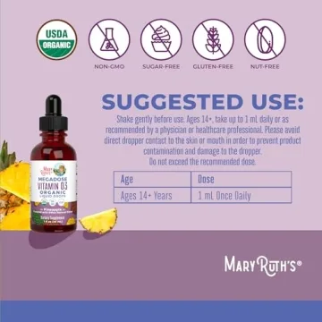 MaryRuth Organics Vitamin D3 Liquid Drops - 4000 IU