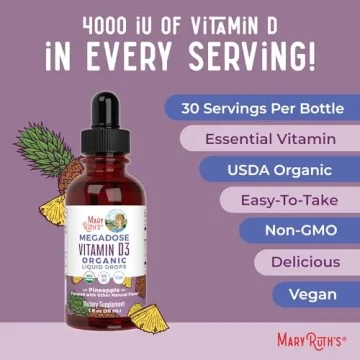 MaryRuth Organics Vitamin D3 Liquid Drops - 4000 IU