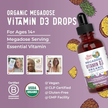 MaryRuth Organics Vitamin D3 Liquid Drops - 4000 IU