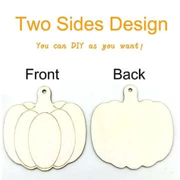 30 Wooden Pumpkin Cutouts for Fall Crafts and Decor