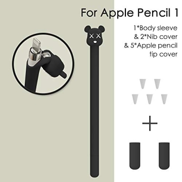 LOVE MEI Silicone Sleeve for Apple Pencil 1st Gen - Cute & Protective