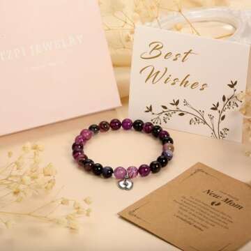 New Mom Gifts for First Mothers Day Bracelet - Unique Keepsake for New Moms
