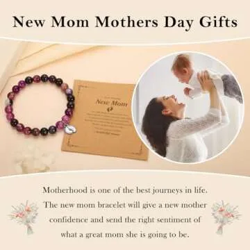 Unique New Mom Bracelet for First Mother's Day Gifts