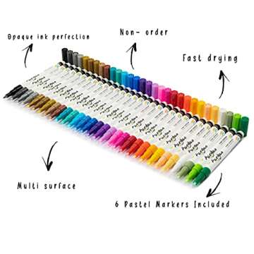 Versatile 30-Piece Acrylic Paint Marker Set for Crafts