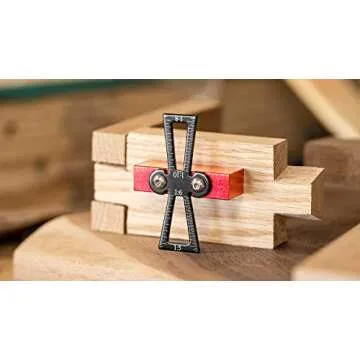 Dovetail Marker – Wood Dovetail Tool – Woodworking Hand Tool for Crafts – Precise Dovetail Guide with 1:5, 1:6, 1:8 and 1:10 Slopes – Extra-Large Body – Ergonomic Design