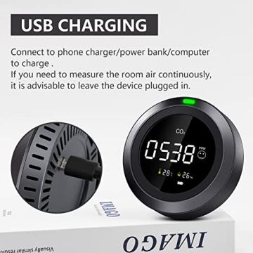 Simbow 3-in-1 CO2 Monitor for Indoor Air Quality