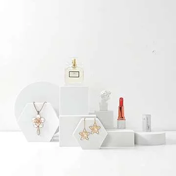 Yiemoge 8PCS Geometric Cube Photo Props for Photography