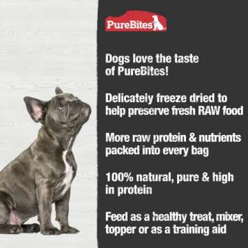 PureBites Chicken Freeze Dried Dog Treats - 100% USA Made