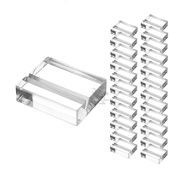 OnFireGuy 24pcs Place Card Holder Display Stands | 1.25" Acrylic Card Holders for Wedding Place Card...