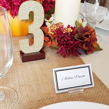 Stylish 24pcs Acrylic Place Card Holders for Events