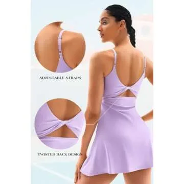 Stylish Vertvie Tennis Dress with Pockets & Bra