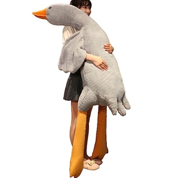 Swan Stuffed Animal, 74.8inch 4.85 lbs Swan Plush Toy Large Goose Stuffed Animal Plush Toy Big Duck ...