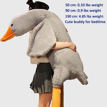 Giant Swan Stuffed Animal Plush Toy for Comfort Gifts