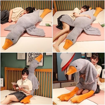Giant Swan Stuffed Animal Plush Toy for Comfort Gifts