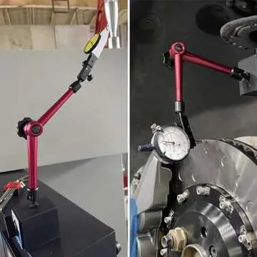 HFS (R) 132lbs/60kg Max Pull Clamping Hole Diameter 8mm Magnetic Base Adjustable Metal Test Indicator Holder Digital Level 14" - Tool Stand