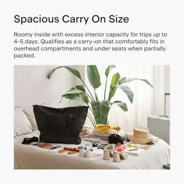 Lo & Sons Catalina Deluxe Weekender - Large Capacity (49L) Travel Duffel With Shoe Compartment, Luggage Sleeve, Padded Strap | Versatile Durable Bag For Women, Men for Weekend, Hospital, Gym, Carry On