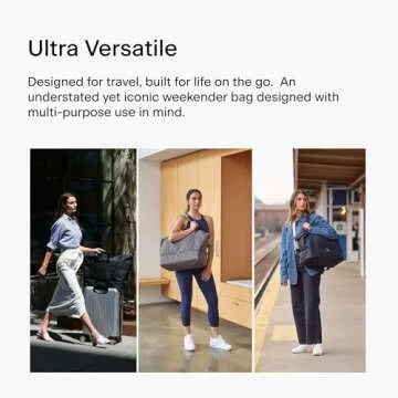 Lo & Sons Catalina Deluxe Weekender - Large Capacity (49L) Travel Duffel With Shoe Compartment, Luggage Sleeve, Padded Strap | Versatile Durable Bag For Women, Men for Weekend, Hospital, Gym, Carry On