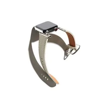 SONAMU Epsom Leather Watch Band for Apple Watch 38mm to 49mm