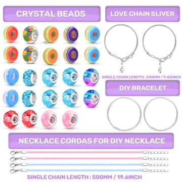 ZOOI Bracelet Making Kit for Creative Girls Ages 6-12