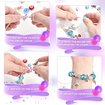 ZOOI Bracelet Making Kit for Creative Girls Ages 6-12