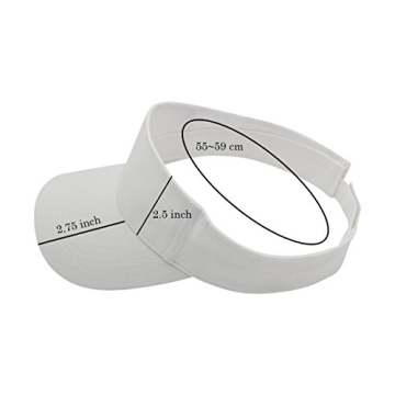 Top Level Sun Sports Visor Men Women - One Size Cap Hat,WHT