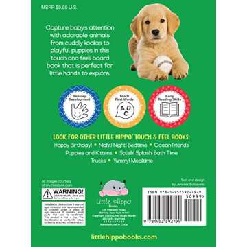 Adorable Animals - Touch and Feel Board Book - Sensory Board Book