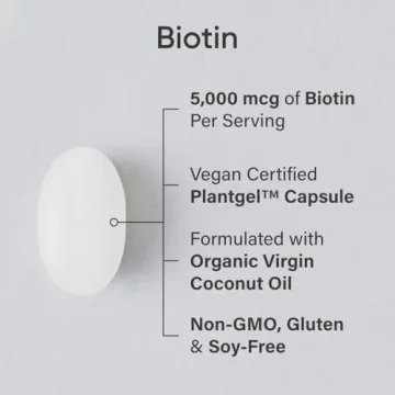 Sports Research Vegan Biotin 5000mcg - Extra Strength for Beauty Essentials