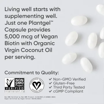 Sports Research Vegan Biotin 5000mcg - Extra Strength for Beauty Essentials