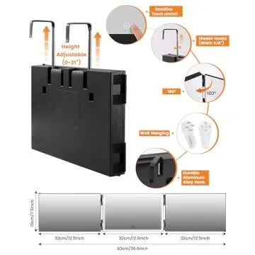 3 Way Adjustable Self Cut Mirror with Lights