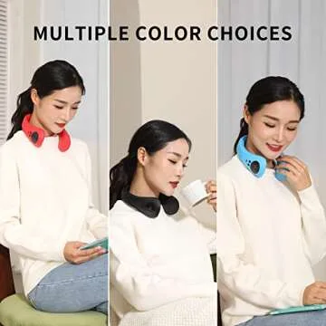 Portable Neck Warmer, Rechargeable Hand Warmers, Electric Neck Heater Heated Scarf Neck Wrap with Leather Surface, 36-58℃ Adjustable, Fast Heating Pad for Women Kids Christmas Gifts