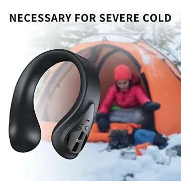 Portable Neck Warmer, Rechargeable Hand Warmers, Electric Neck Heater Heated Scarf Neck Wrap with Leather Surface, 36-58℃ Adjustable, Fast Heating Pad for Women Kids Christmas Gifts