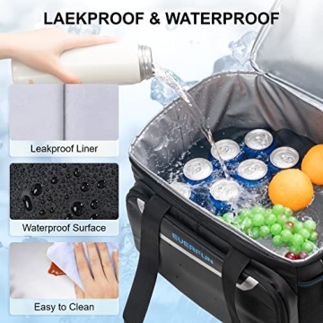EVERFUN Large Soft Cooler Bag - Leak-Proof & Insulated