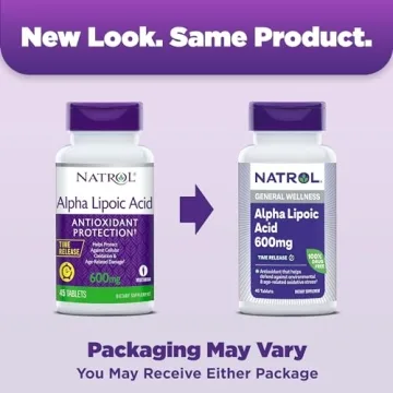 Natrol Alpha Lipoic Acid 600 mg, Dietary Supplement for General Wellness, 45 Tablets, 45 Day Supply