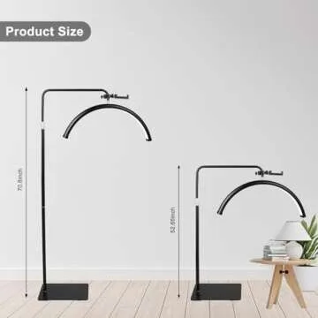 Half Moon LED Floor Lamp for Beauty and Home Use
