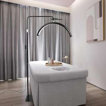 Half Moon LED Floor Lamp for Beauty and Home Use