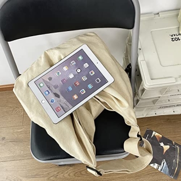 Large Capacity Canvas Hobo Bags for Everyday Use