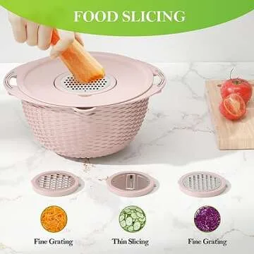 Versatile 4-1 Kitchen Strainer Bowl Set - Gift for Home Chefs