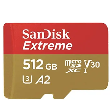 SanDisk 512GB Extreme microSDXC Memory Card for 4K Videos