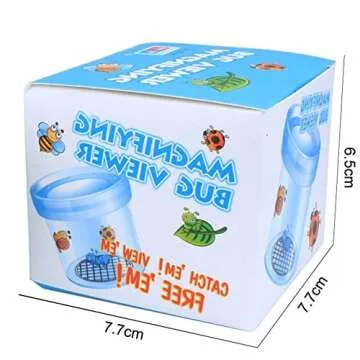 AlleTechPlus Critter Cage Magnifying Bug Reviewer Kid's Toy, Nature Exploration Toys Insect Magnifier Backyard Explorer (6 Packs)