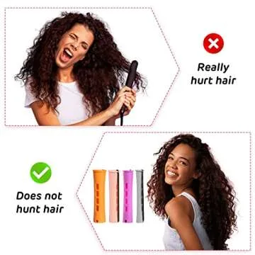 80 Pieces Hair Perm Rods Short Cold Wave Rods Plastic Perming Rods Hair Curling Rollers Curlers with Tail Comb & HairClips for Hairdressing Styling(Orange,Beige,Gray,Purple,4 Sizes)