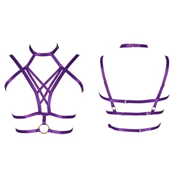Adjustable Women's Body Harness Bra for Festivals and Parties